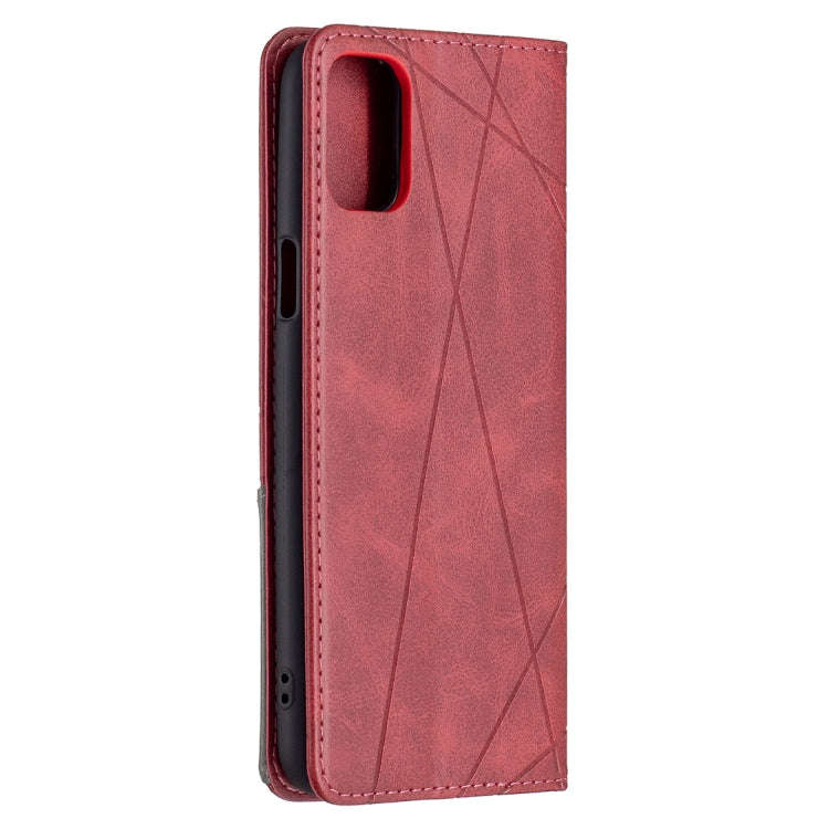 Rhombus Texture Horizontal Flip Magnetic Leather Case with Holder & Card Slots, For LG K42, For X...
