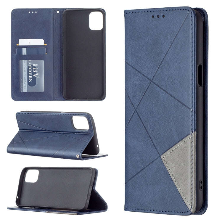 Rhombus Texture Horizontal Flip Magnetic Leather Case with Holder & Card Slots, For LG K42, For X...