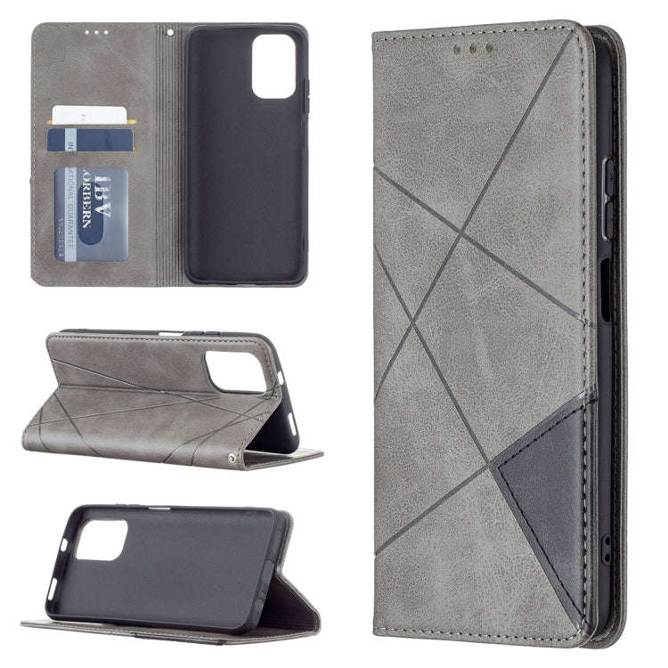Rhombus Texture Horizontal Flip Magnetic Leather Case with Holder & Card Slots, For LG K42, For X...
