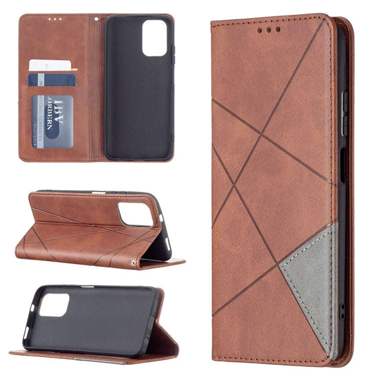 Rhombus Texture Horizontal Flip Magnetic Leather Case with Holder & Card Slots, For LG K42, For X...