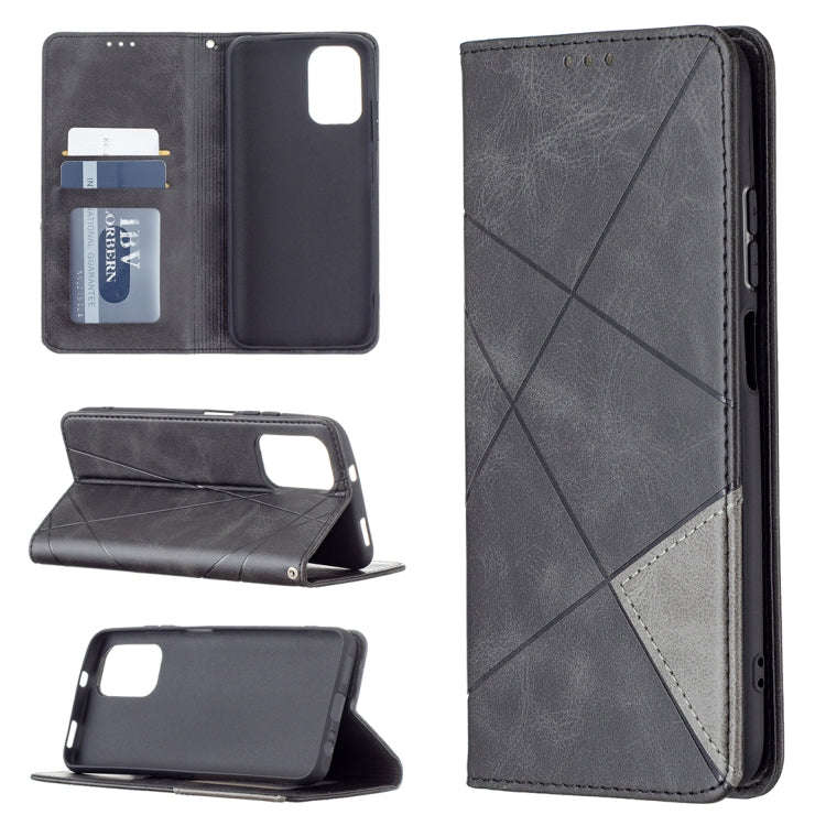 Rhombus Texture Horizontal Flip Magnetic Leather Case with Holder & Card Slots, For LG K42, For X...