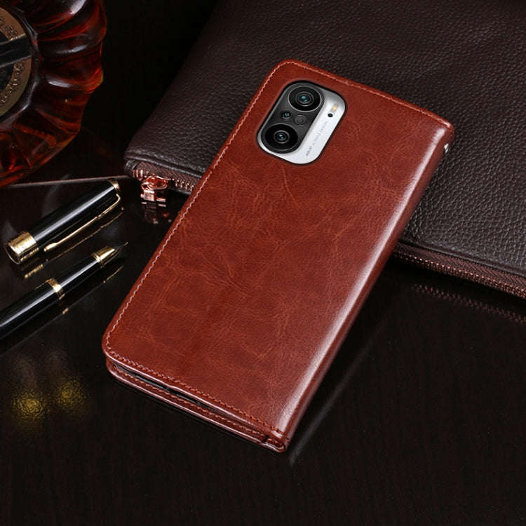 idewei Crazy Horse Texture Horizontal Flip Leather Case with Holder & Card Slots & Wallet, For Xi...