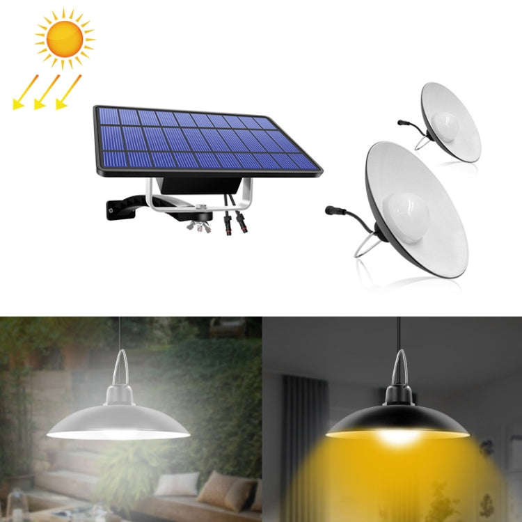 2 in 1 Solar Light Landscape Courtyard Corridor Lighting 32-LED Retro Chandelier, White Light, Wa...