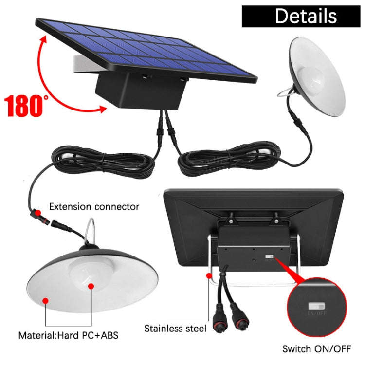 2 in 1 Solar Light Landscape Courtyard Corridor Lighting 32-LED Retro Chandelier, White Light, Wa...