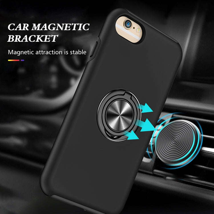 PC + TPU Shockproof Magnetic Protective Case with Invisible Ring Holder, For iPhone 6, For iPhone...