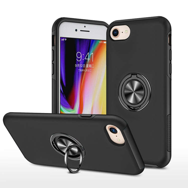 PC + TPU Shockproof Magnetic Protective Case with Invisible Ring Holder, For iPhone 6, For iPhone...