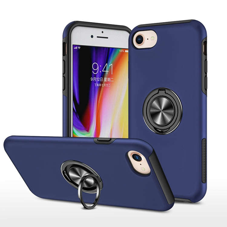 PC + TPU Shockproof Magnetic Protective Case with Invisible Ring Holder, For iPhone 6, For iPhone...
