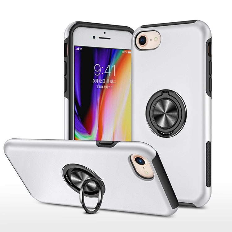 PC + TPU Shockproof Magnetic Protective Case with Invisible Ring Holder, For iPhone 6, For iPhone...