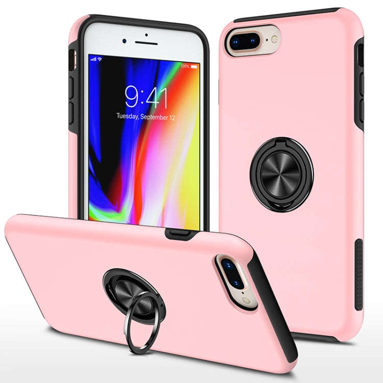 PC + TPU Shockproof Magnetic Protective Case with Invisible Ring Holder, For iPhone 6, For iPhone...