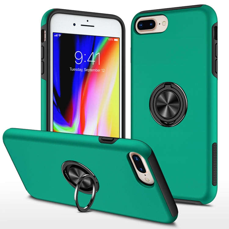 PC + TPU Shockproof Magnetic Protective Case with Invisible Ring Holder, For iPhone 6, For iPhone...
