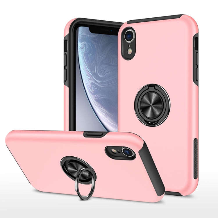 PC + TPU Shockproof Magnetic Protective Case with Invisible Ring Holder, For iPhone 6, For iPhone...