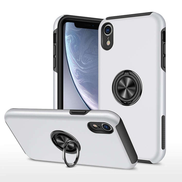 PC + TPU Shockproof Magnetic Protective Case with Invisible Ring Holder, For iPhone 6, For iPhone...