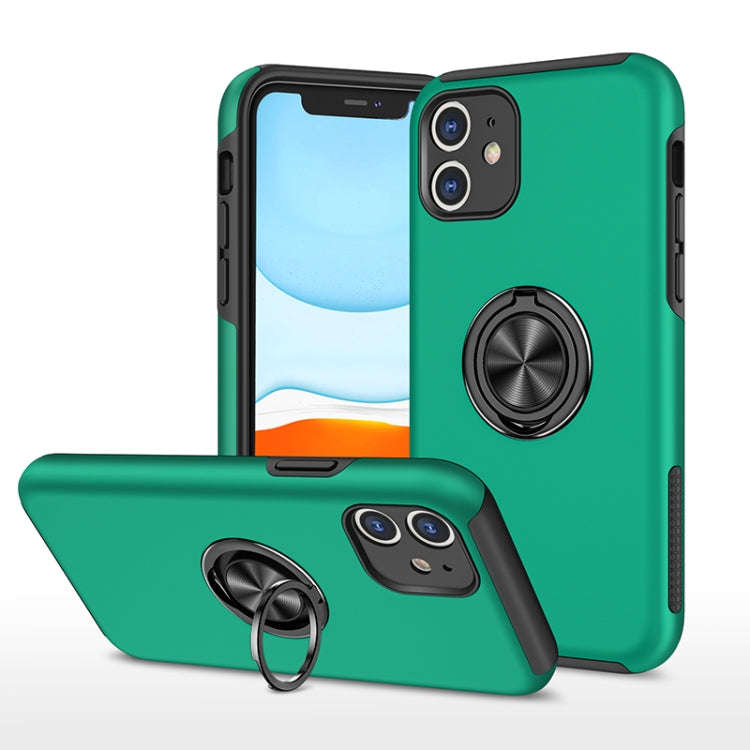 PC + TPU Shockproof Magnetic Protective Case with Invisible Ring Holder, For iPhone 6, For iPhone...