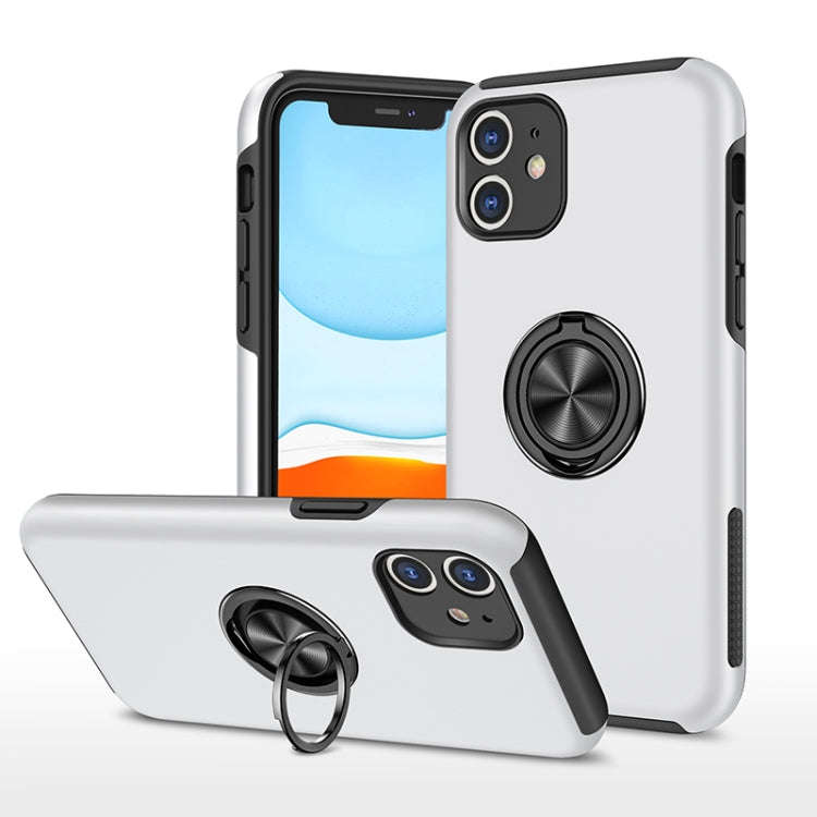 PC + TPU Shockproof Magnetic Protective Case with Invisible Ring Holder, For iPhone 6, For iPhone...