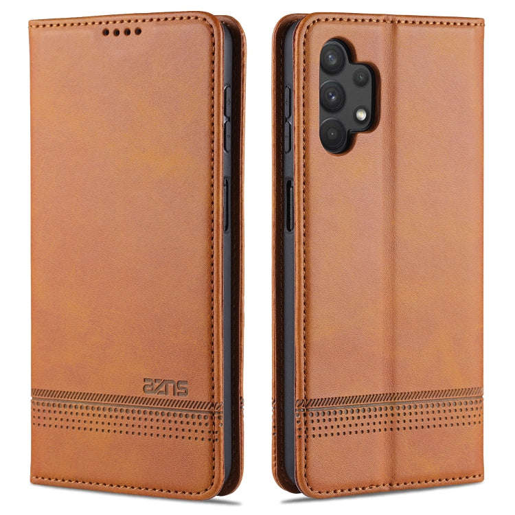 For Samsung Galaxy A32 5G AZNS Magnetic Calf Texture Horizontal Flip Leather Case with Card Slots...