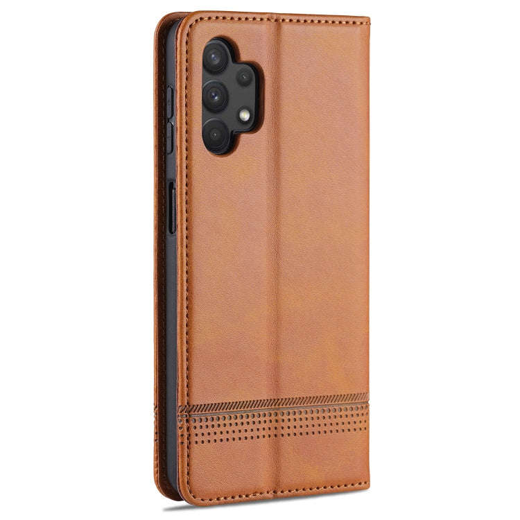 For Samsung Galaxy A32 5G AZNS Magnetic Calf Texture Horizontal Flip Leather Case with Card Slots...