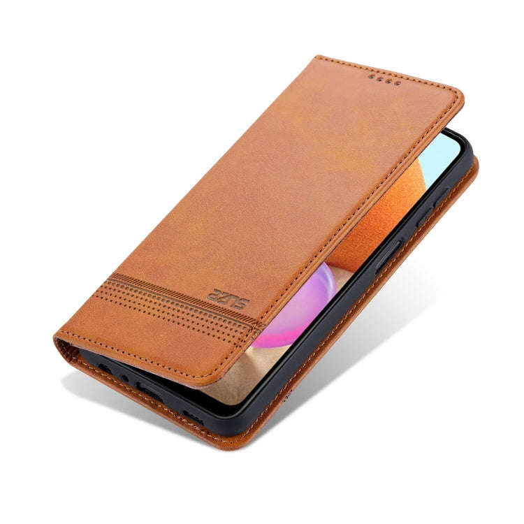 For Samsung Galaxy A32 5G AZNS Magnetic Calf Texture Horizontal Flip Leather Case with Card Slots...
