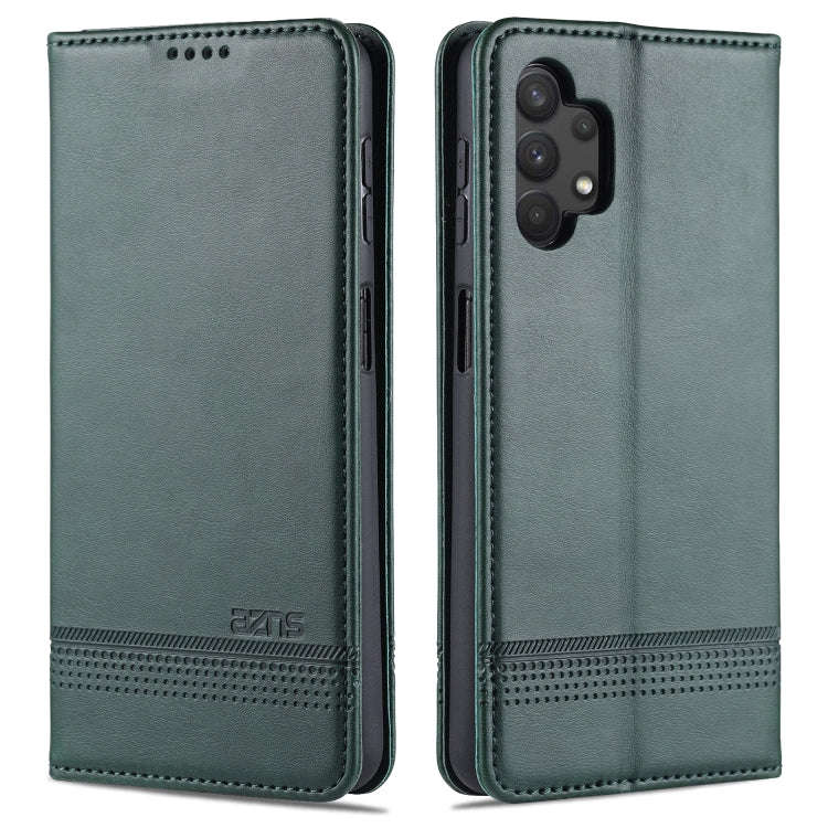 For Samsung Galaxy A32 5G AZNS Magnetic Calf Texture Horizontal Flip Leather Case with Card Slots...