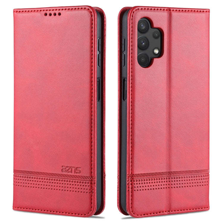 For Samsung Galaxy A32 5G AZNS Magnetic Calf Texture Horizontal Flip Leather Case with Card Slots...