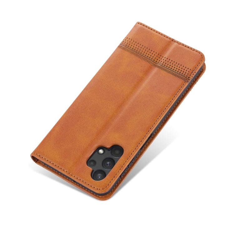 For Samsung Galaxy A32 5G AZNS Magnetic Calf Texture Horizontal Flip Leather Case with Card Slots...