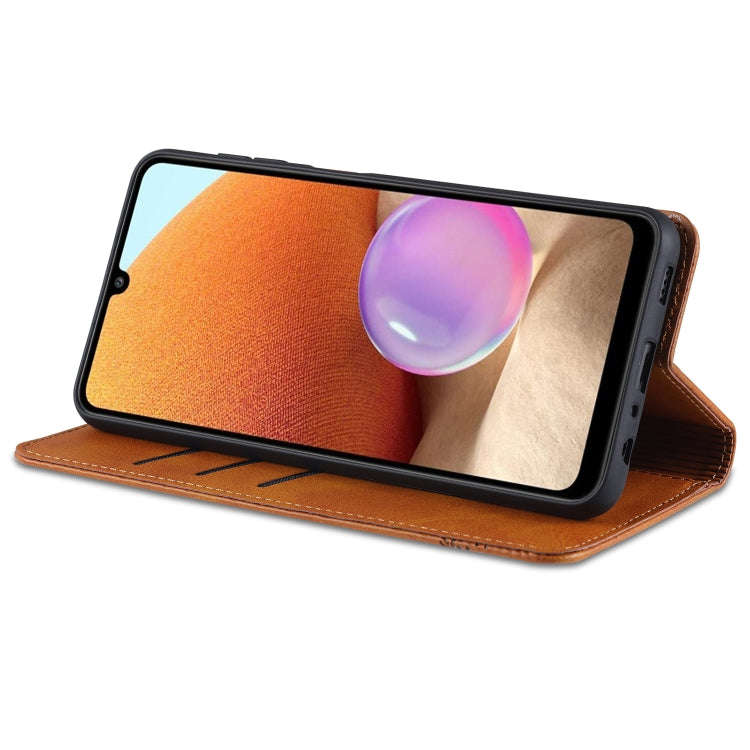 For Samsung Galaxy A32 5G AZNS Magnetic Calf Texture Horizontal Flip Leather Case with Card Slots...