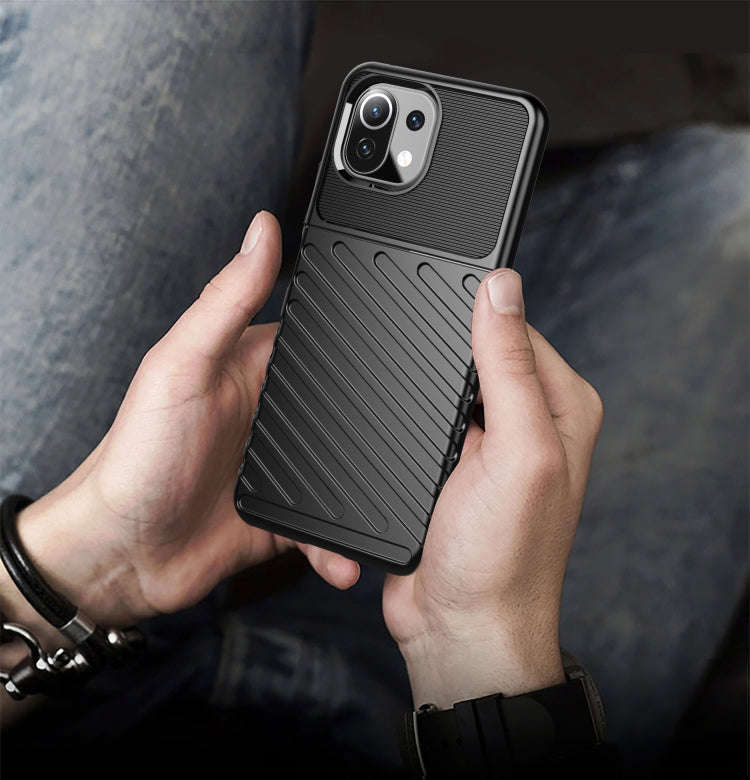 Thunderbolt Shockproof TPU Protective Soft Case, For Xiaomi Mi 11 Lite