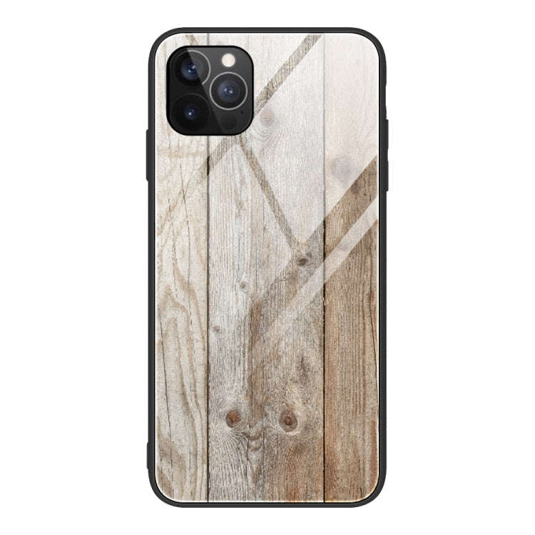 Wood Grain Tempered Glass + TPU Shockproof Case, For iPhone 12 mini, For iPhone 12 / 12 Pro, For ...