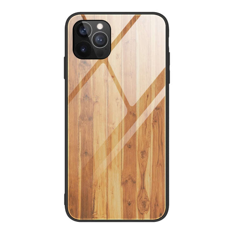 Wood Grain Tempered Glass + TPU Shockproof Case, For iPhone 12 mini, For iPhone 12 / 12 Pro, For ...
