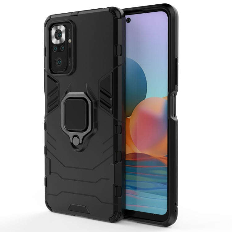 PC + TPU Shockproof Protective Case with Magnetic Ring Holder, For Xiaomi Redmi Note 10 Pro, For ...