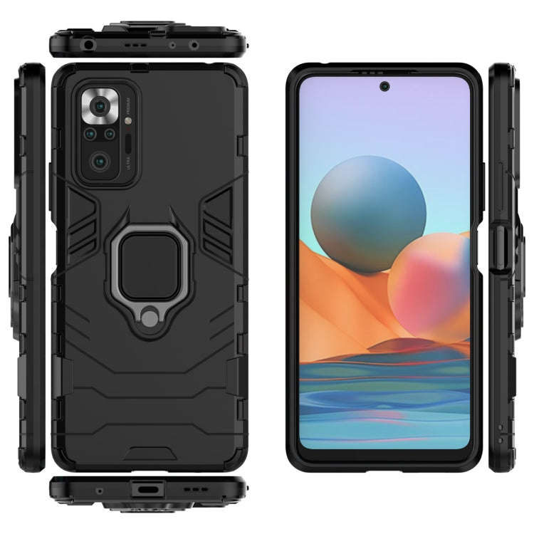 PC + TPU Shockproof Protective Case with Magnetic Ring Holder, For Xiaomi Redmi Note 10 Pro, For ...