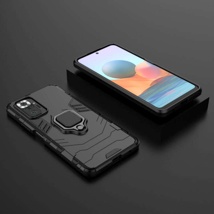 PC + TPU Shockproof Protective Case with Magnetic Ring Holder, For Xiaomi Redmi Note 10 Pro, For ...