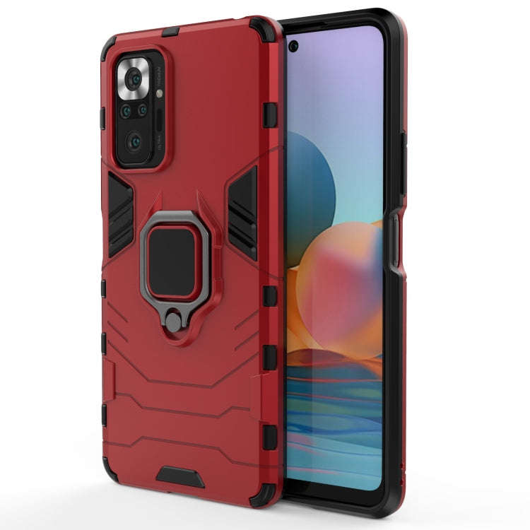 PC + TPU Shockproof Protective Case with Magnetic Ring Holder, For Xiaomi Redmi Note 10 Pro, For ...