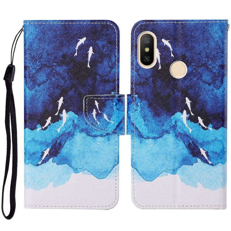 Colored Drawing Pattern Horizontal Flip Leather Case with Holder & Card Slots & Wallet & Lanyard,...