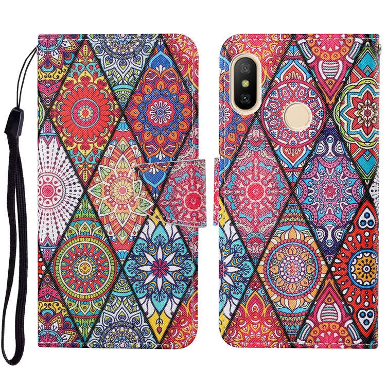 Colored Drawing Pattern Horizontal Flip Leather Case with Holder & Card Slots & Wallet & Lanyard,...
