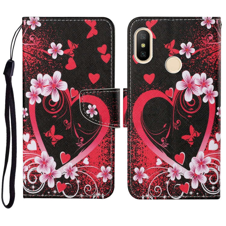 Colored Drawing Pattern Horizontal Flip Leather Case with Holder & Card Slots & Wallet & Lanyard,...