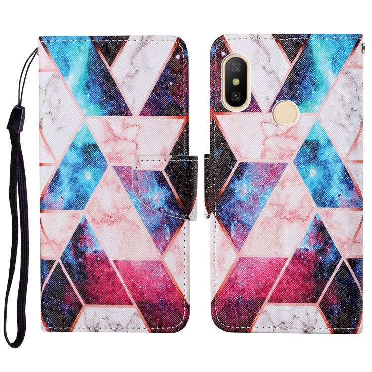 Colored Drawing Pattern Horizontal Flip Leather Case with Holder & Card Slots & Wallet & Lanyard,...