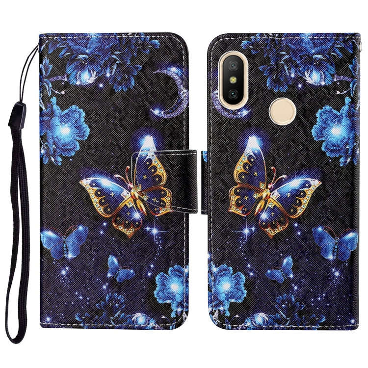 Colored Drawing Pattern Horizontal Flip Leather Case with Holder & Card Slots & Wallet & Lanyard,...