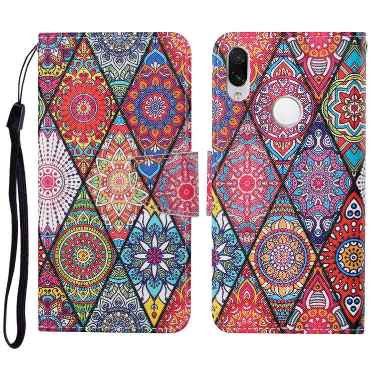 Colored Drawing Pattern Horizontal Flip Leather Case with Holder & Card Slots & Wallet & Lanyard,...