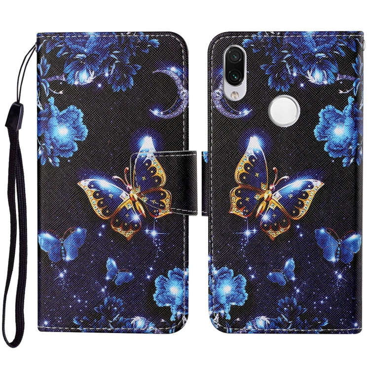 Colored Drawing Pattern Horizontal Flip Leather Case with Holder & Card Slots & Wallet & Lanyard,...