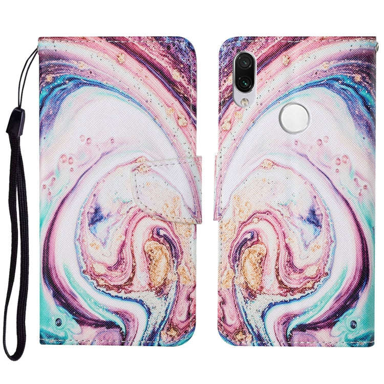 Colored Drawing Pattern Horizontal Flip Leather Case with Holder & Card Slots & Wallet & Lanyard,...