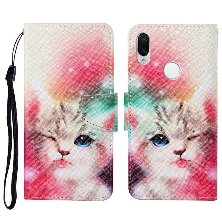 Colored Drawing Pattern Horizontal Flip Leather Case with Holder & Card Slots & Wallet & Lanyard,...
