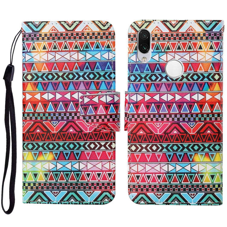 Colored Drawing Pattern Horizontal Flip Leather Case with Holder & Card Slots & Wallet & Lanyard,...