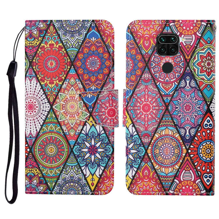 Colored Drawing Pattern Horizontal Flip Leather Case with Holder & Card Slots & Wallet & Lanyard,...