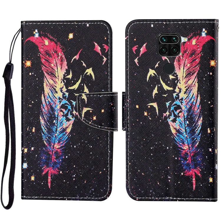 Colored Drawing Pattern Horizontal Flip Leather Case with Holder & Card Slots & Wallet & Lanyard,...