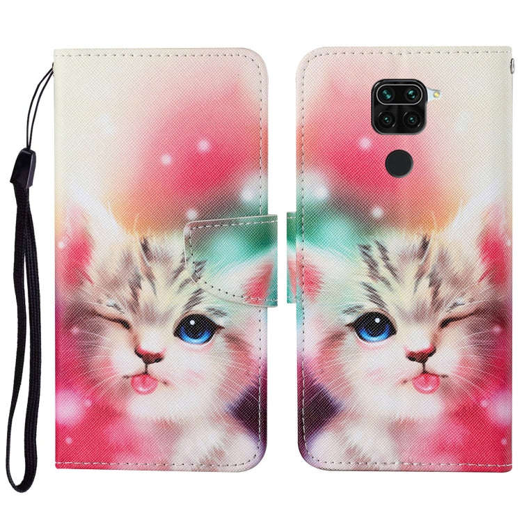 Colored Drawing Pattern Horizontal Flip Leather Case with Holder & Card Slots & Wallet & Lanyard,...