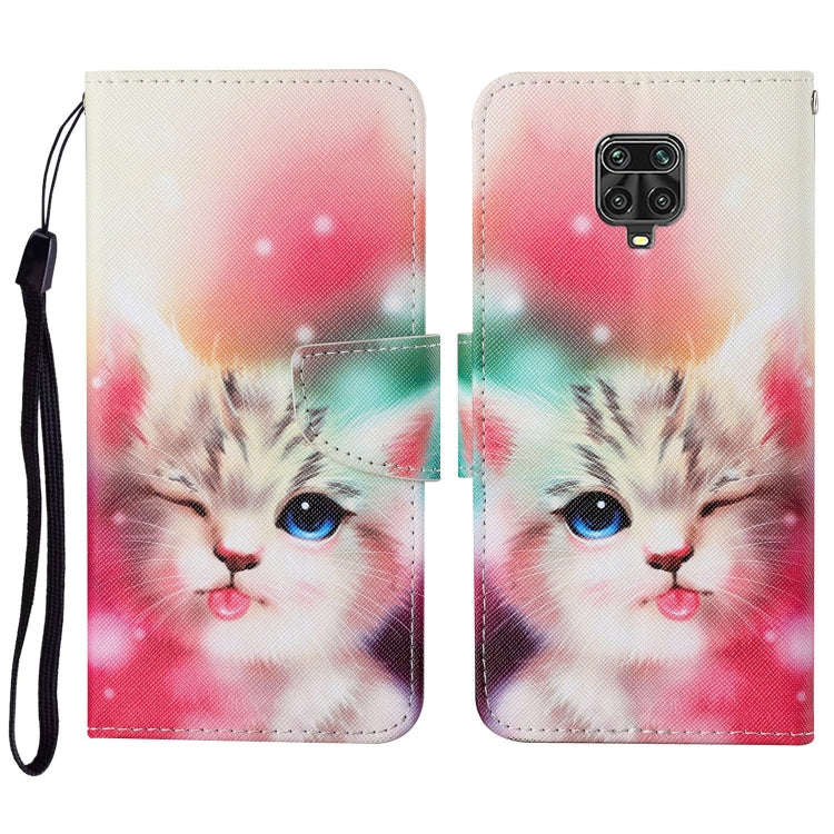 Colored Drawing Pattern Horizontal Flip Leather Case with Holder & Card Slots & Wallet & Lanyard,...