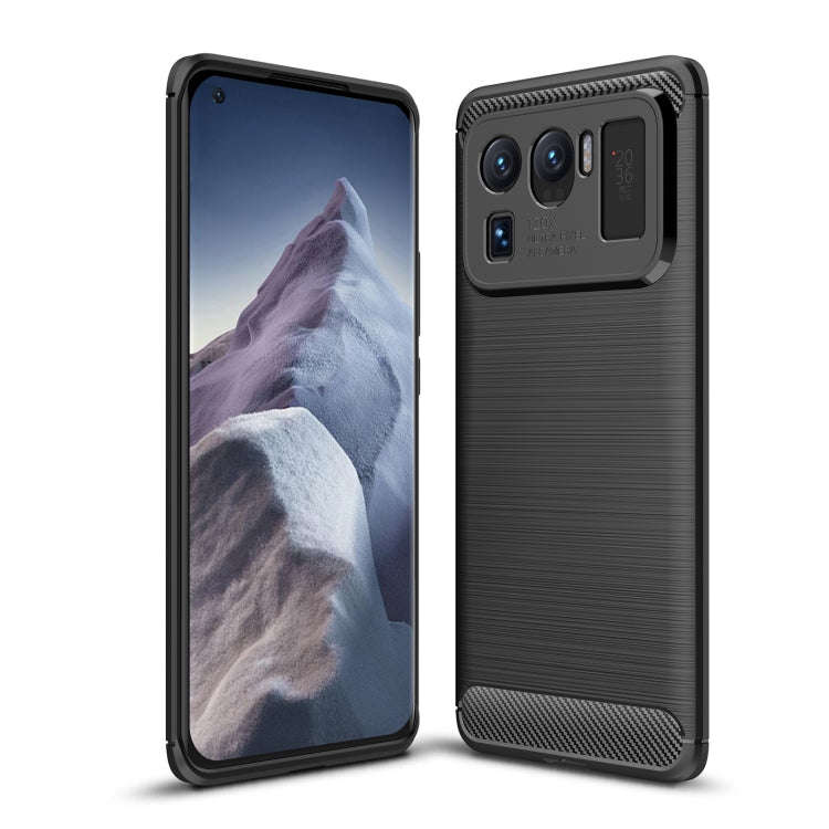 Brushed Texture Carbon Fiber TPU Case, For Xiaomi Mi 11 Ultra