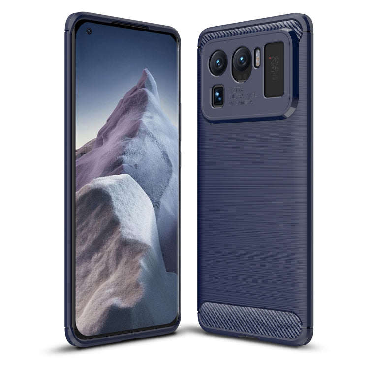 Brushed Texture Carbon Fiber TPU Case, For Xiaomi Mi 11 Ultra