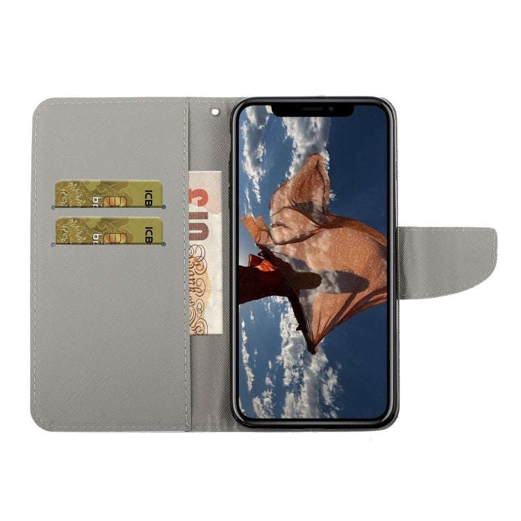 Painted Pattern Horizontal Flip Leathe Case, For iPhone 11, For iPhone 11 Pro, For iPhone 11 Pro Max