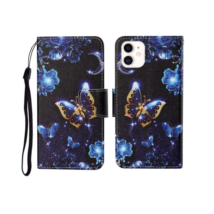 Painted Pattern Horizontal Flip Leathe Case, For iPhone 11, For iPhone 11 Pro, For iPhone 11 Pro Max